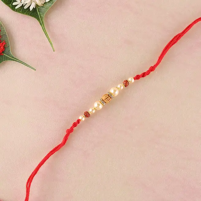 Thread For Rakhi White Multiple Rakhi Thread uk | Gift White Multiple Rakhi Thread- FNP