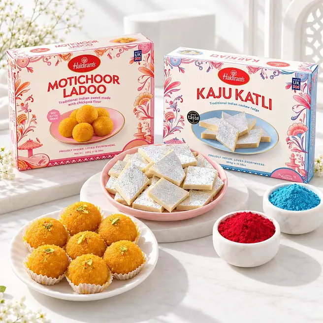 Joyous Holi Sweets & Colours Bundle