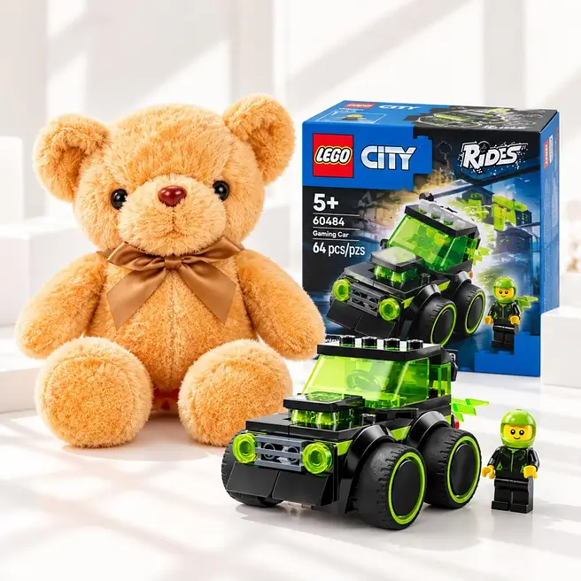 LEGO Gaming Race Car N Teddy Bear Duo