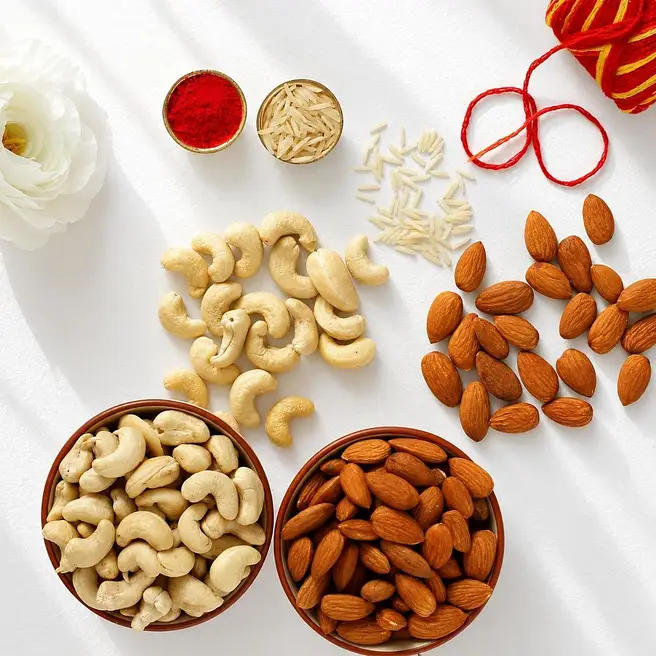 Bhai Dooj Greetings Dry Fruits Combo