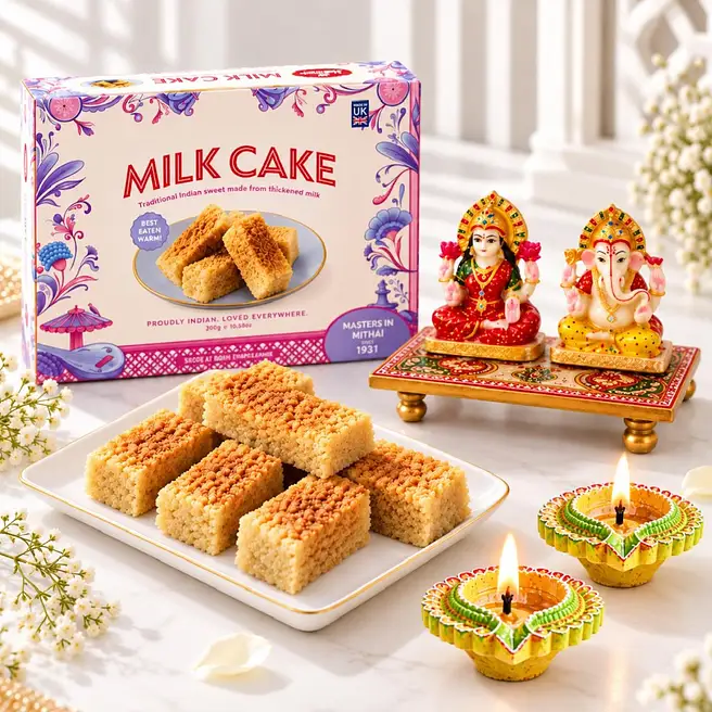 Divine Harmony Milk Cake n Ganesha Gift Box