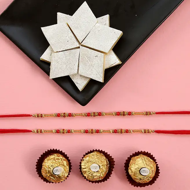 Transformed Rakis Special Studded Rakhis Combo usa | Gift Special Studded Rakhis Combo- FNP