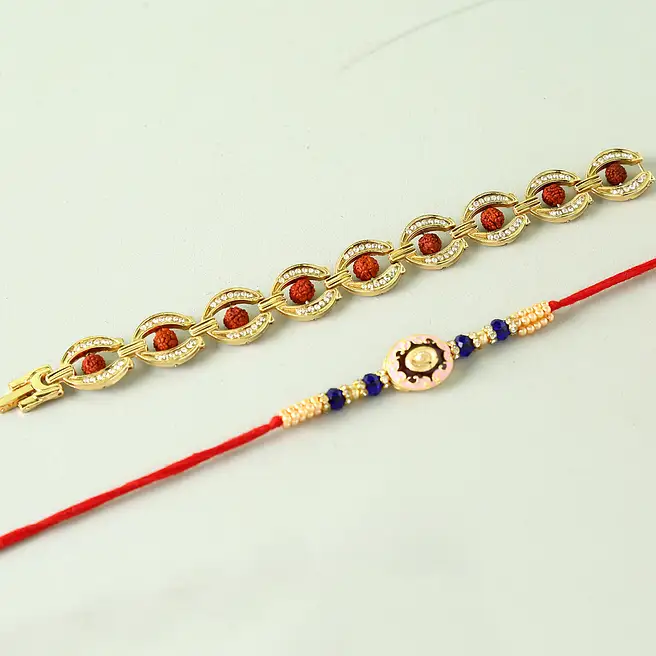 Fancy Rakhi Set In Red Box usa | Gift Fancy Rakhi Set In Red Box- FNP