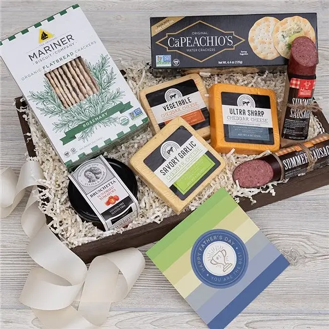 Fathers Day Sausage And Cheese Gift Basket usa | Gift Fathers Day ...
