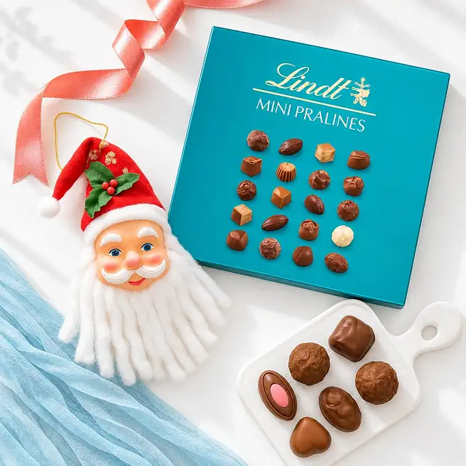 Santa & Godiva Gift Box