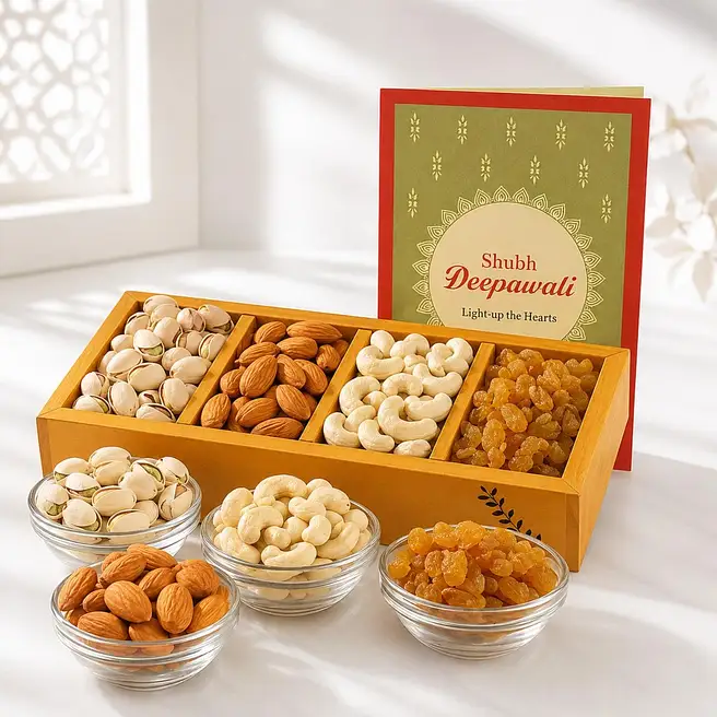 Happy Diwali Assorted Dry Fruits Box