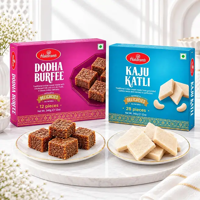 Kaju Katli N Dodha Barfi Box