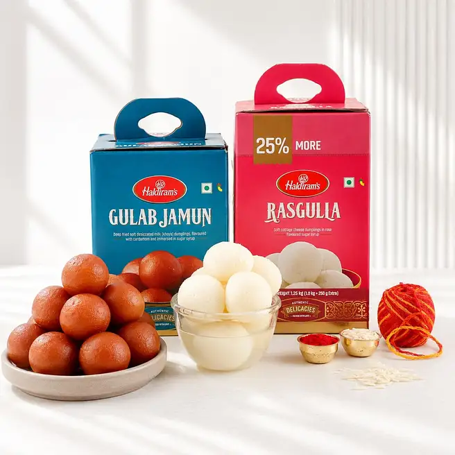 Bhai Dooj Greetings Sweets Combo