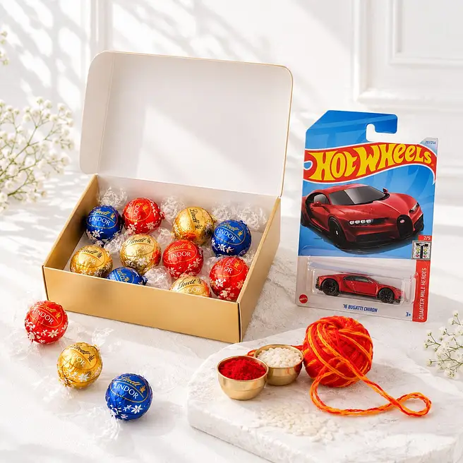Hot Wheels & Lindt Truffles Gift Set
