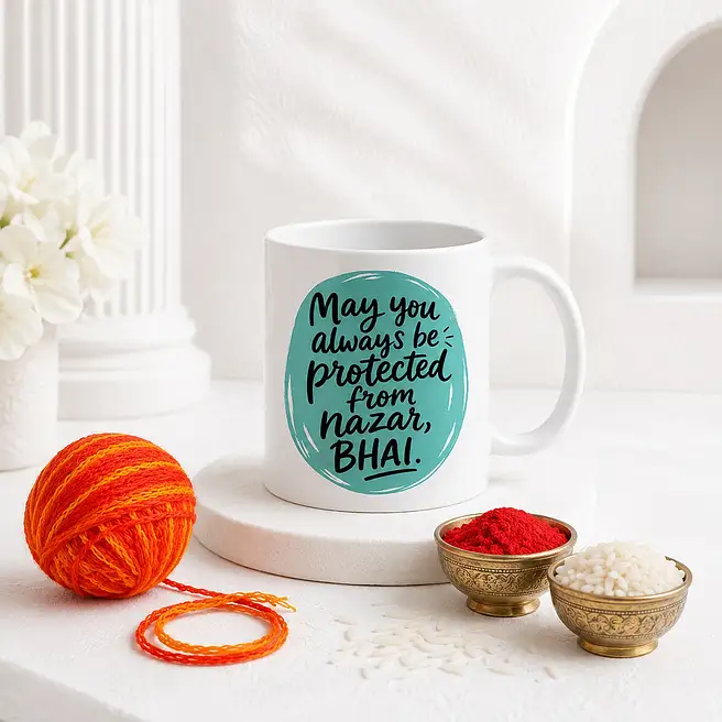 Nazar Protection Bhai Mug With Essentials