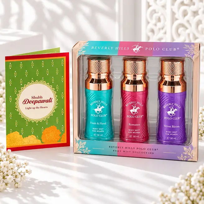 BHPC Women Body Mist Set with Diwali Greeting Card