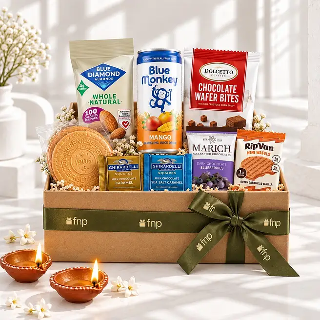 Sparkling Mango Juice and Gourmet Chocolate Festive Gift Hamper