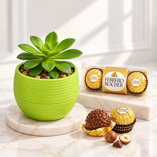 Kiwi Succulent N Ferrero Rocher