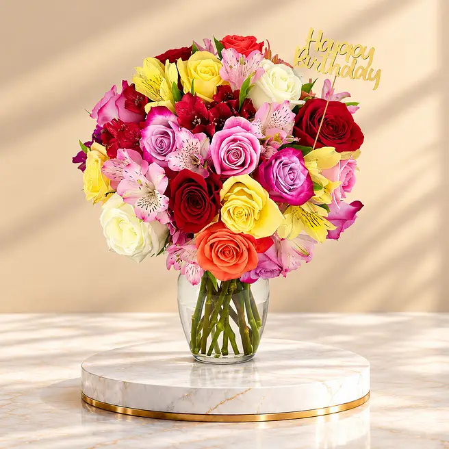 Premium Bright & Sunny Birthday Bouquet_Premium