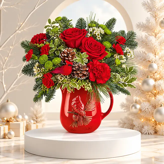 Peaceful Cardinal Bouquet
