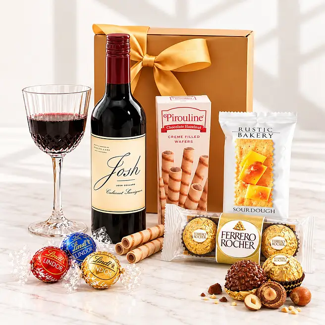 Festive Cabernet N Gourmet Treats Hamper