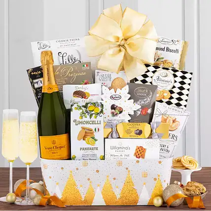 Veuve Cliquot Champagne Basket usa | Gift Veuve Cliquot Champagne