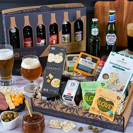 Around The World Beer Bucket N Snacks