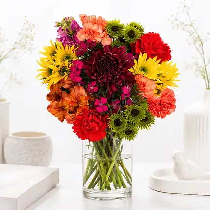 Blissful Mixed Flowers Bouquet