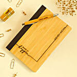 Personalised Bamboo Notebook N Pen Set