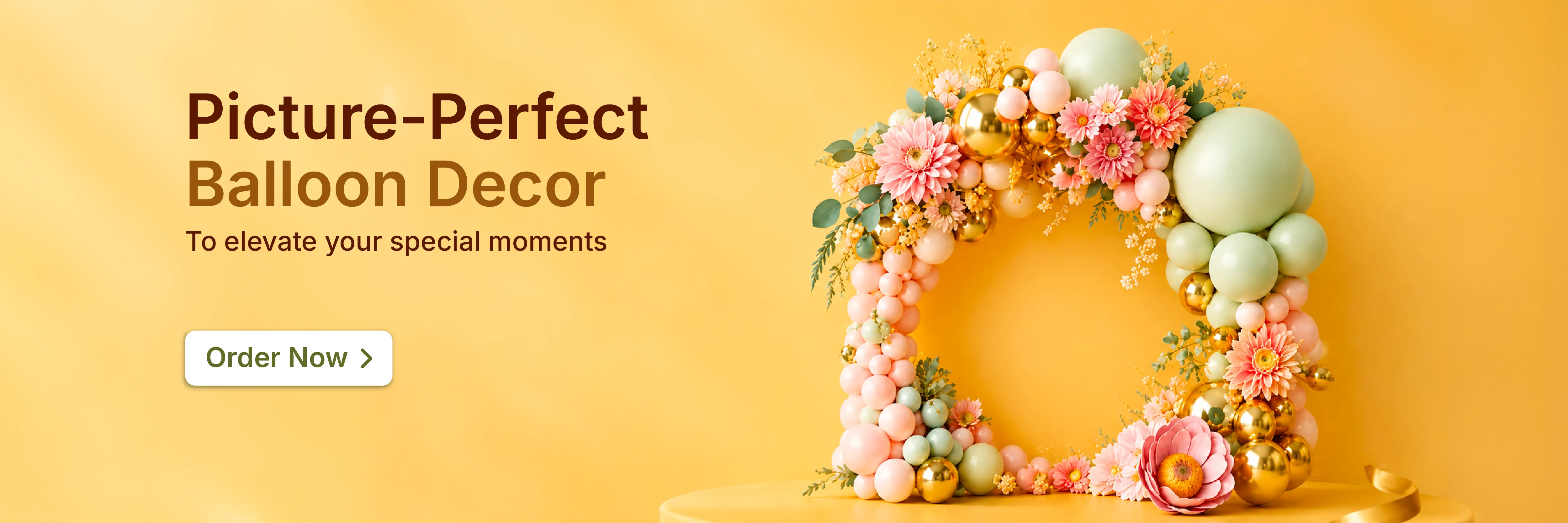 View balloon decorations
