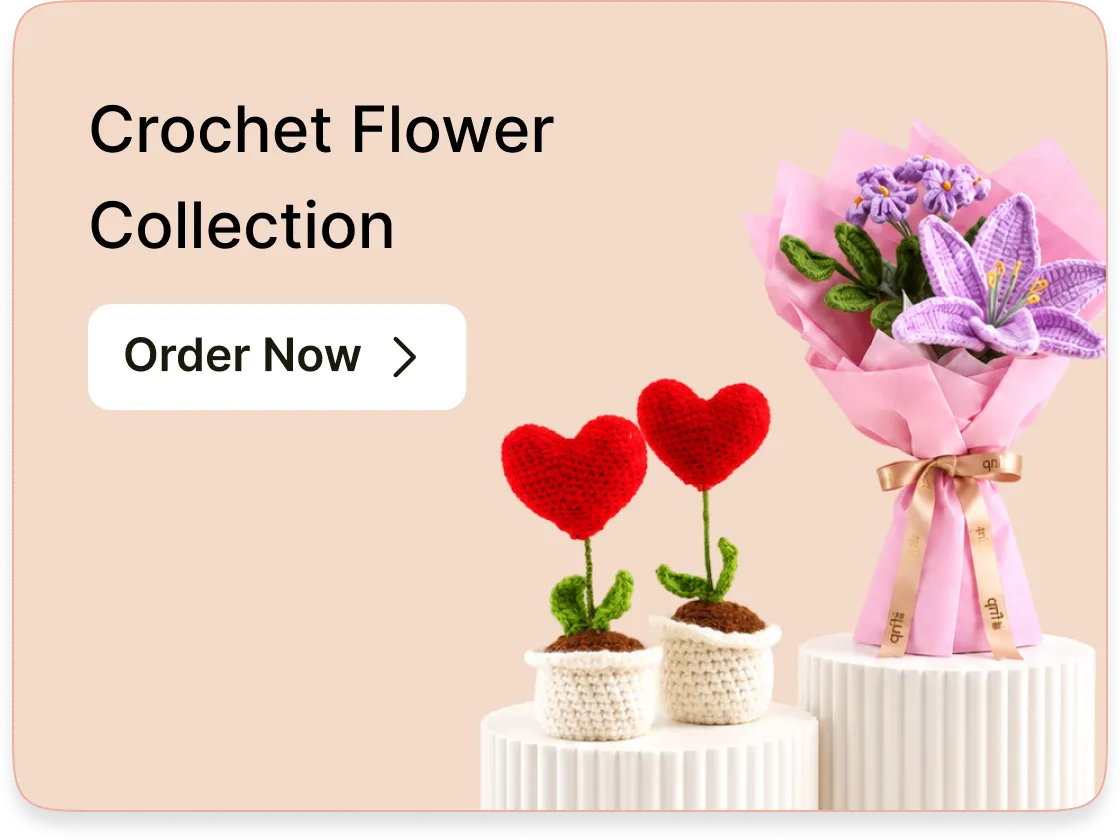 View crochet flowers